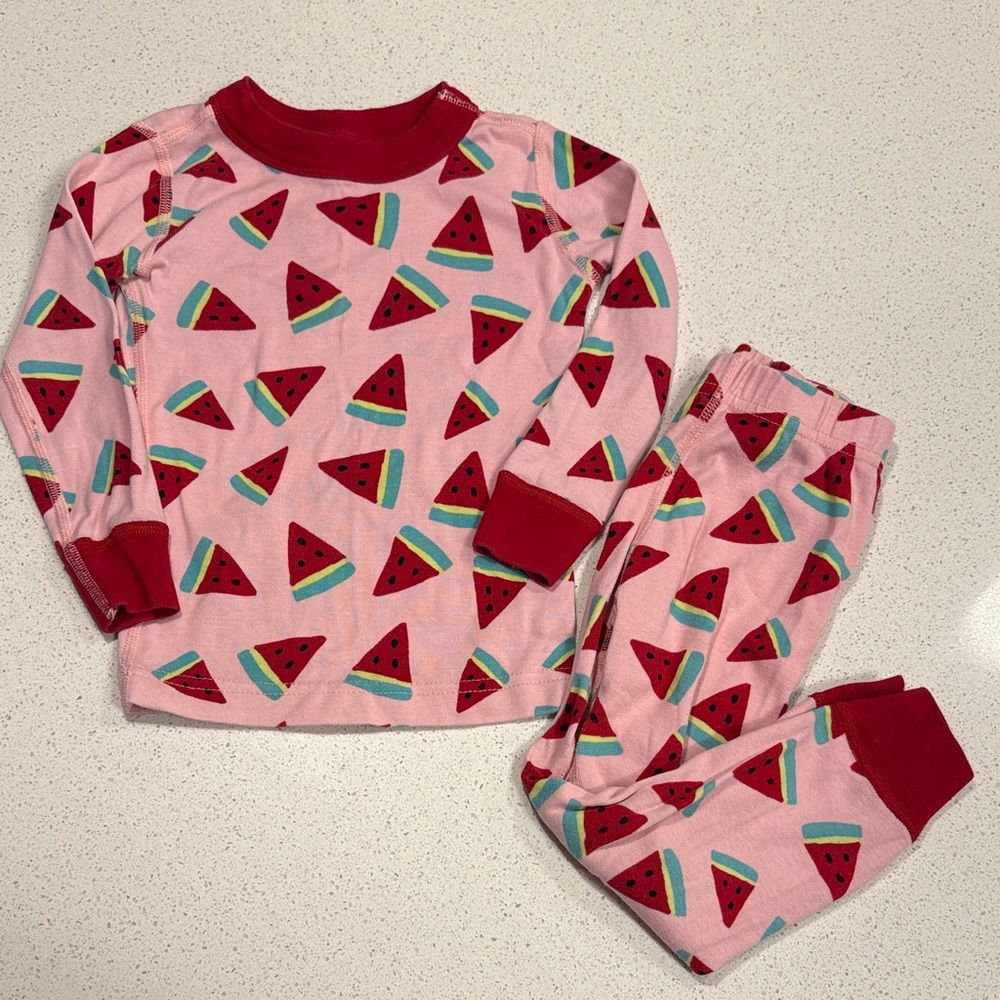 Hanna Andersson Pink Watermelon Kids Pajama Set